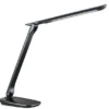 Lampe de bureau LED Eureka noir/noir