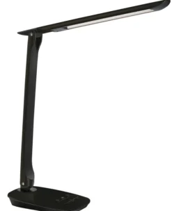 Lampe de bureau LED Eureka noir/noir