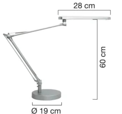 Lampe de bureau LED Mamboled gris