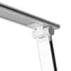 Lampe de bureau LED Popy blanc/gris métal