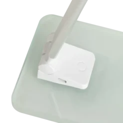 Lampe de bureau LED Popy blanc/gris métal