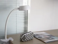 Lampe de bureau LED Samy - sur pince - 1 bras flexible - 6 W