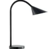 Lampe de bureau LED Sol - à bras flexible - noir - 6 W