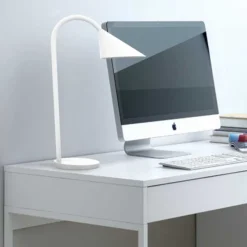 Lampe de bureau LED Sol - à bras flexible - blanc - 6 W