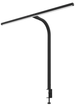 Lampe de bureau LED Strata - fixation à pince - noir