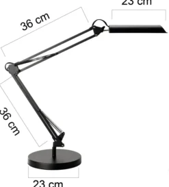 Lampe de bureau LED Swingoled - noire