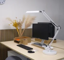 Lampe de bureau LED Swingoled blanche