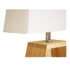 Lampe de chevet Dune - fût triangulaire bois - 11 W
