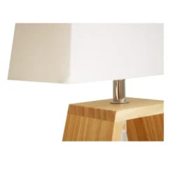 Lampe de chevet Dune - fût triangulaire bois - 11 W