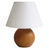 Lampe de chevet LED bloom chêne - fût sphérique chêne - 5 W