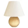 Lampe de chevet LED bloom hêtre - fût sphérique hêtre - 5 W