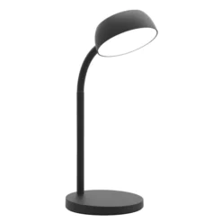 Lampe de chevet LED Tamy - à bras flexible - noire - 6 W