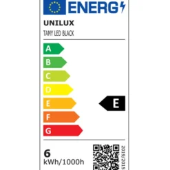 Lampe de chevet LED Tamy - à bras flexible - noire - 6 W