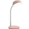 Lampe de chevet LED Tamy - à bras flexible - rose - 6 W
