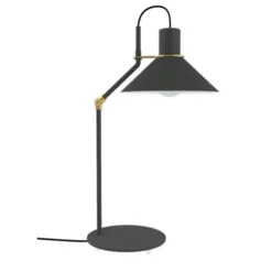 Lampe de lecture fluorescente Zinga - à poser - noir