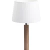 Lampe à poser LED Quatro chêne gris