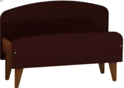 Lit avec chevet intégré - Lagune - 90 x 190 cm - sommier panneau - adapté PMR