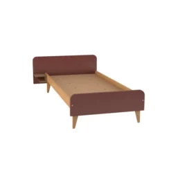 Lit avec chevet intégré - Lagune - 90 x 190 cm - sommier panneau - adapté PMR