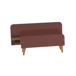 Lit avec chevet intégré - Lagune - 80 x 190 cm - sommier panneau - adapté PMR