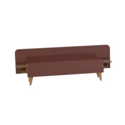 Lit avec chevet intégré - Lagune - 140 x 190 cm - sommier panneau - adapté PMR