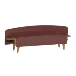 Lit avec chevet intégré - Lagune - 140 x 190 cm - sommier panneau - adapté PMR