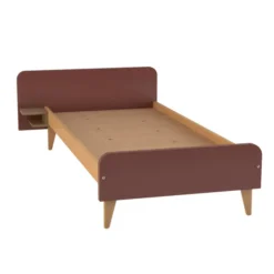 Lit avec chevet intégré - Lagune - 90 x 200 cm - sommier panneau