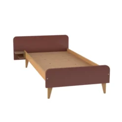 Lit avec chevet intégré - Lagune - 80 x 200 cm - sommier panneau