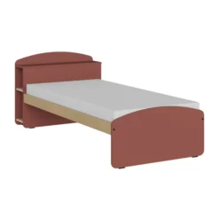 Lit cosy - Odéos - 90 x 190 cm - sommier panneau long pans Hêtre Verni Naturel