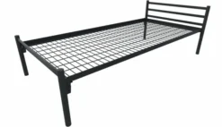 Lit métallique - Steel - 90 x 190 cm - sommier métallique