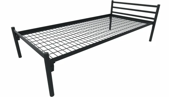 Lit métallique - Steel - 90 x 190 cm - sommier métallique