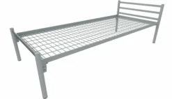 Lit métallique - Steel - 80 x 190 cm - sommier métallique