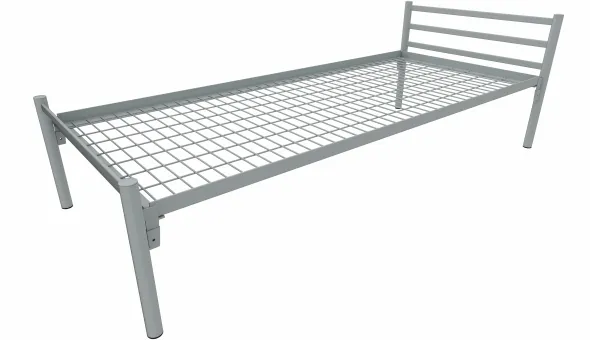 Lit métallique - Steel - 80 x 190 cm - sommier métallique