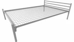 Lit métallique - Steel - 140 x 200 cm - sommier métallique