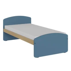 Lit panneau cintré - Kumyos - 90 x 190 cm - sommier panneau - compatible PMR
