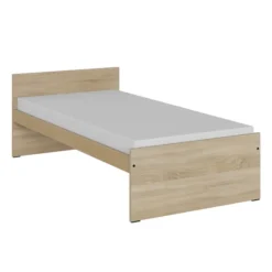 Lit panneau droit - Kumyos - 80 x 190 cm - sommier panneau - compatible PMR