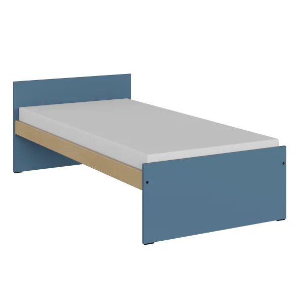 Lit panneau droit - Kumyos - 90 x 190 cm - sommier panneau - compatible PMR