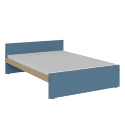Lit panneau droit - Kumyos - 140 x 190 cm - sommier panneau - compatible PMR