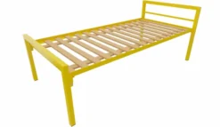 Lit 1 traverse - Square - 90 x 190 cm - sommier à lattes rigides - adapté PMR