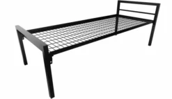 Lit 1 traverse - Square - 80 x 200 cm - sommier métallique - adapté PMR