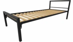 Lit 1 traverse - Square - 90 x 210 cm - sommier à lattes rigides