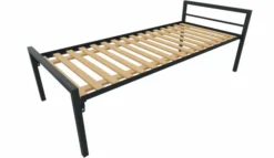 Lit 1 traverse - Square - 90 x 210 cm - sommier à lattes rigides - adapté PMR