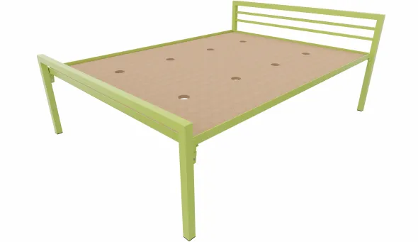 Lit 2 traverses - Square - 140 x 190 cm - sommier panneau - adapté PMR