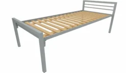 Lit 2 traverses - Square - 90 x 200 cm - sommier à lattes rigides - adapté PMR