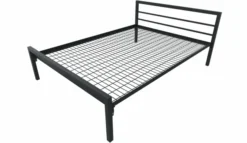 Lit 2 traverses - Square - 140 x 190 cm - sommier métallique
