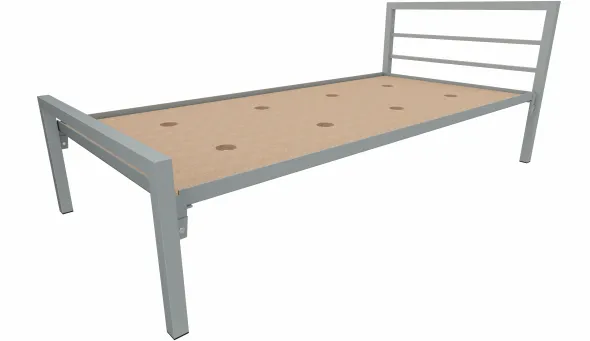 Lit 2 traverses - Square - 90 x 190 cm - sommier panneau