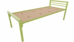 Lit 2 traverses - Square - 80 x 190 cm - sommier panneau - adapté PMR