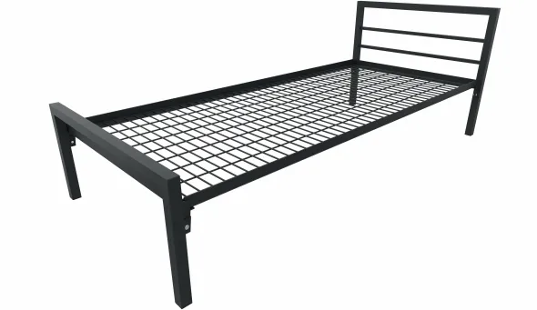 Lit 2 traverses - Square - 90 x 210 cm - sommier métallique