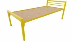 Lit 2 traverses - Square - 90 x 190 cm - sommier panneau - adapté PMR