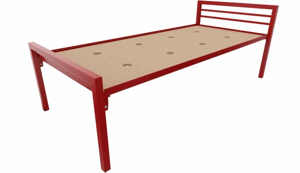 Lit 2 traverses - Square - 90 x 200 cm - sommier panneau - adapté PMR