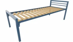 Lit 2 traverses - Square - 80 x 200 cm - sommier à lattes rigides - adapté PMR